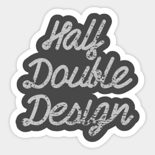 Half Double Design Sticker